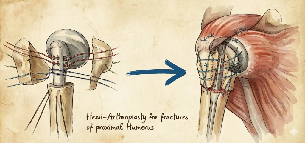 Hemi-Arthroplasty for fractures of proximal Humerus