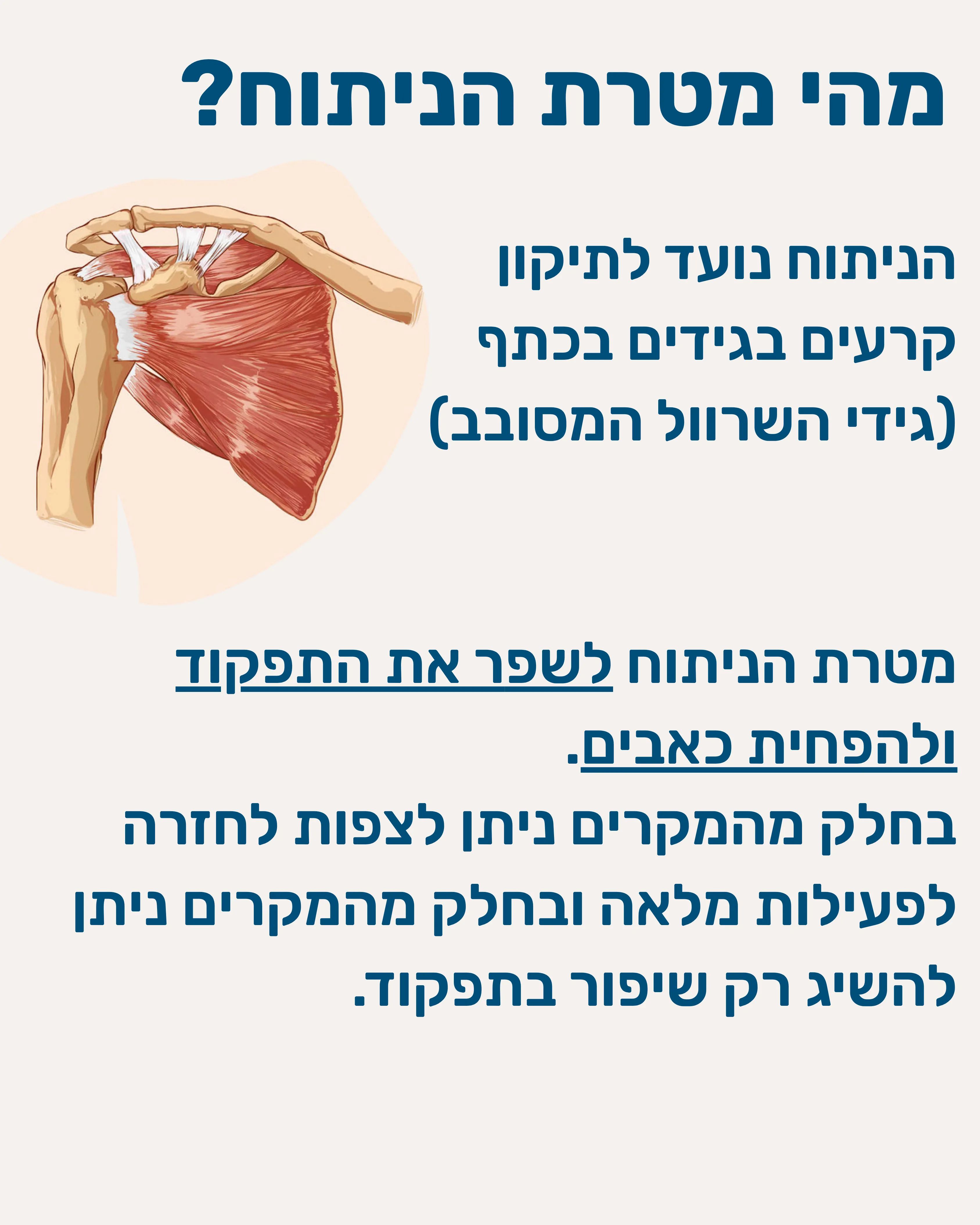 תיקון קרע בגידים שרוול מסובב - תמונה 3