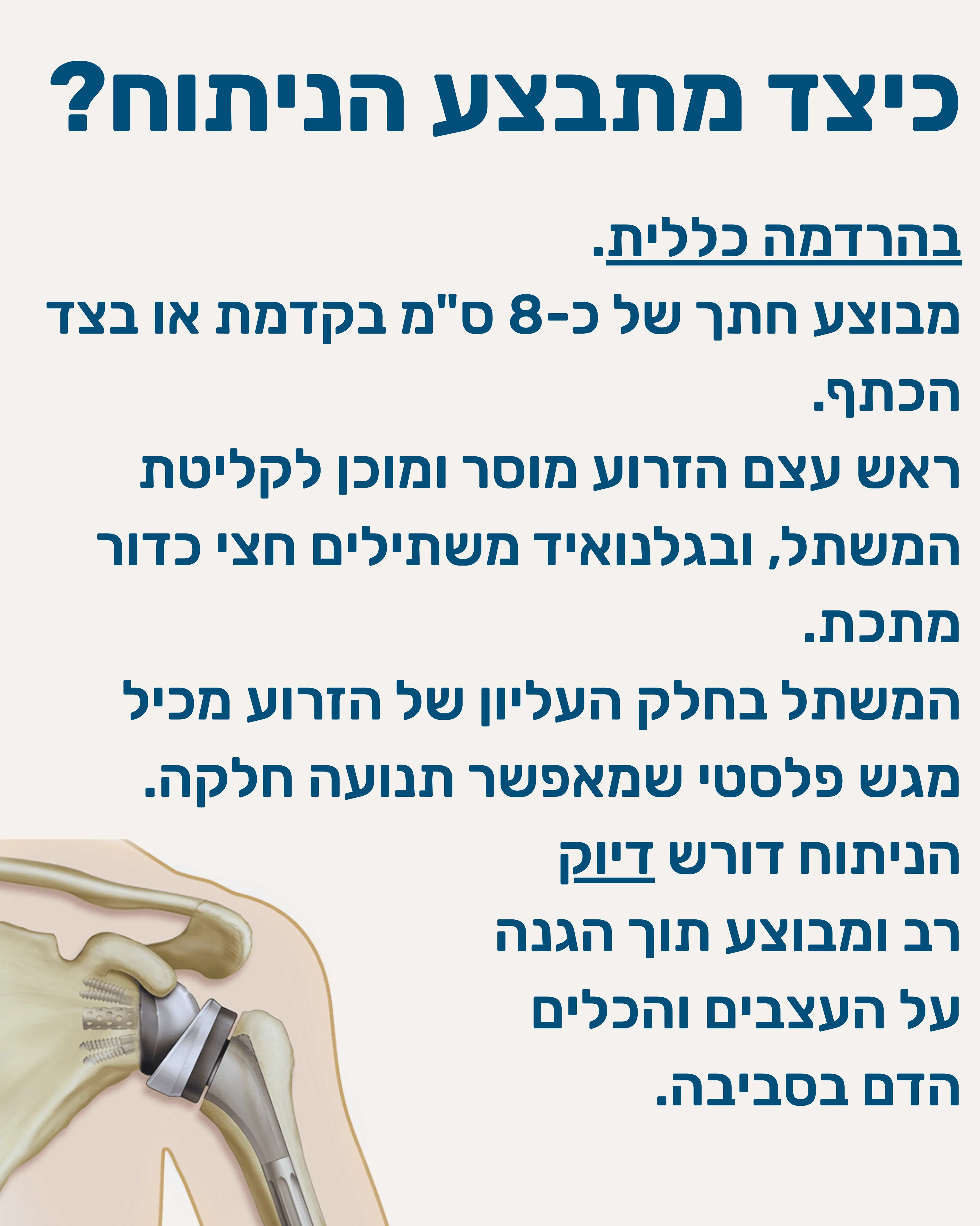 החלפת מפרק כתף הפוכה - תמונה 7