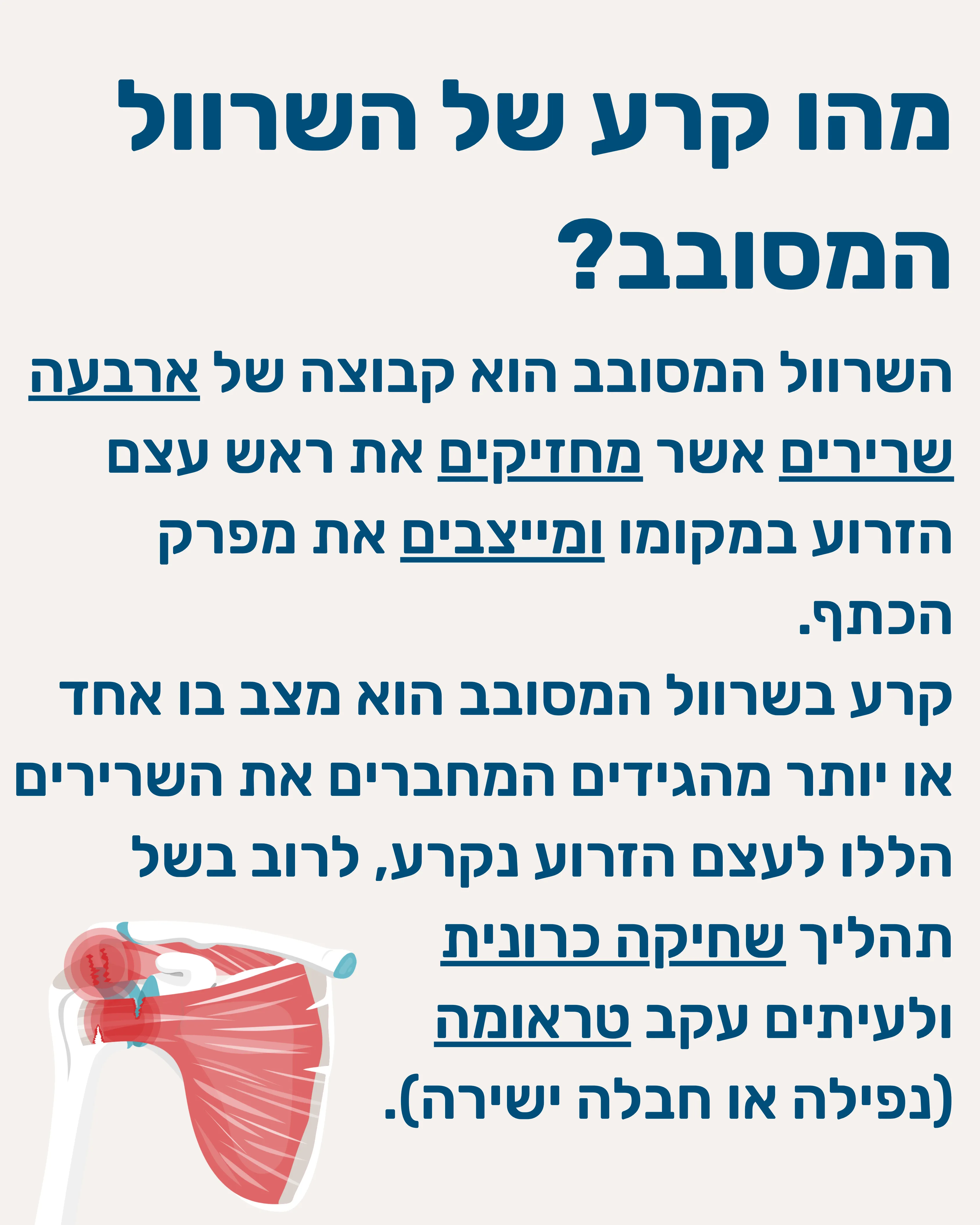 קרעים בשרוול המסובב - תמונה 2